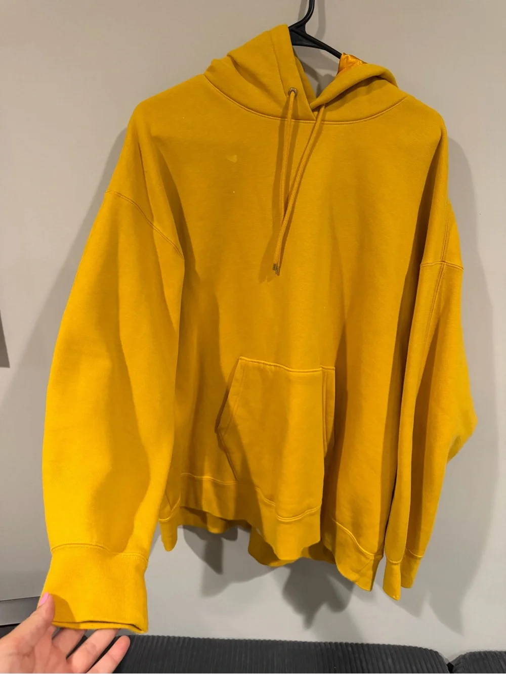 Jordan Men's Yellow Crewneck Hoodie - Pullover Sweatshirt